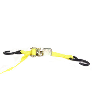 4pcs 1"x15' 1500Lbs Ratchet Strap Tie Down Set Atv Cargo Trailer