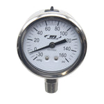 Load image into Gallery viewer, HFS -30 HG-160 PSI, 2.5&quot; Diameter Vacuum Air Pressure Gauge (316 Stainless Steel) Bottom Mount
