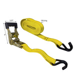 Load image into Gallery viewer, 4Pcs 1.5&quot; x 15 Ft. Heavy Duty Ratchet Cargo Tie Down Straps 3000 Lbs J-Hooks
