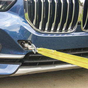 4.5 Ton Polyester Tow Strap Rope 2 Hooks 10000lb Towing Recovery