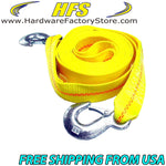 Load image into Gallery viewer, 4.5 Ton 2 Inch x 30 Ft. Polyester Tow Strap Rope 2 Hooks 9000lb Towing Recovery

