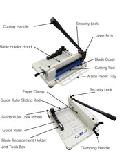 Load image into Gallery viewer, HFS 12&#39;&#39; A4 Heavy Duty Guillotine Paper Cutter
