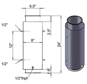 6'' Tri Clamp Dewaxing Spools