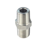 Load image into Gallery viewer, 1/4&quot; NPT Male Threaded Hex Nipple Adapter Stainless Steel 304 5PCs
