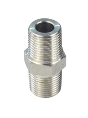 Load image into Gallery viewer, 1/4&quot; NPT Male Threaded Hex Nipple Adapter Stainless Steel 304 5PCs
