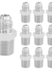 Load image into Gallery viewer, 10PCS 3/8" NPT Male to 3/8" JIC Male Flared Tube Fitting Carbon Steel