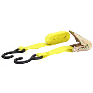 4pcs 1"x15' 1500Lbs Ratchet Strap Tie Down Set Atv Cargo Trailer