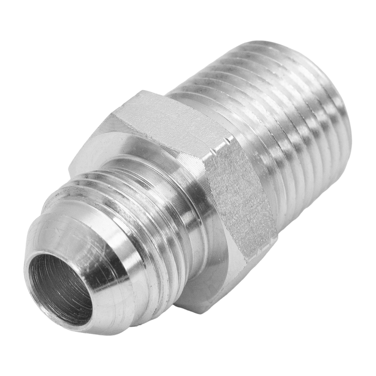10PCS 1/2" NPT Male to 1/2" JIC Male Flared Tube Fitting Carbon Steel