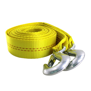4.5 Ton Polyester Tow Strap Rope 2 Hooks 10000lb Towing Recovery