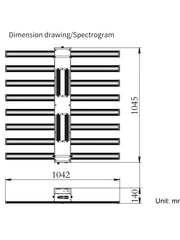 Load image into Gallery viewer, LED Grow Light IR Full Spectrum Panel 820W 8 Light Bar
