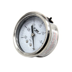 Load image into Gallery viewer, HFS 2.5&quot; Dry Utility Vacuum Gauge 1/4&quot; NPT Center Mount; -30HG/0PSI Back Mount
