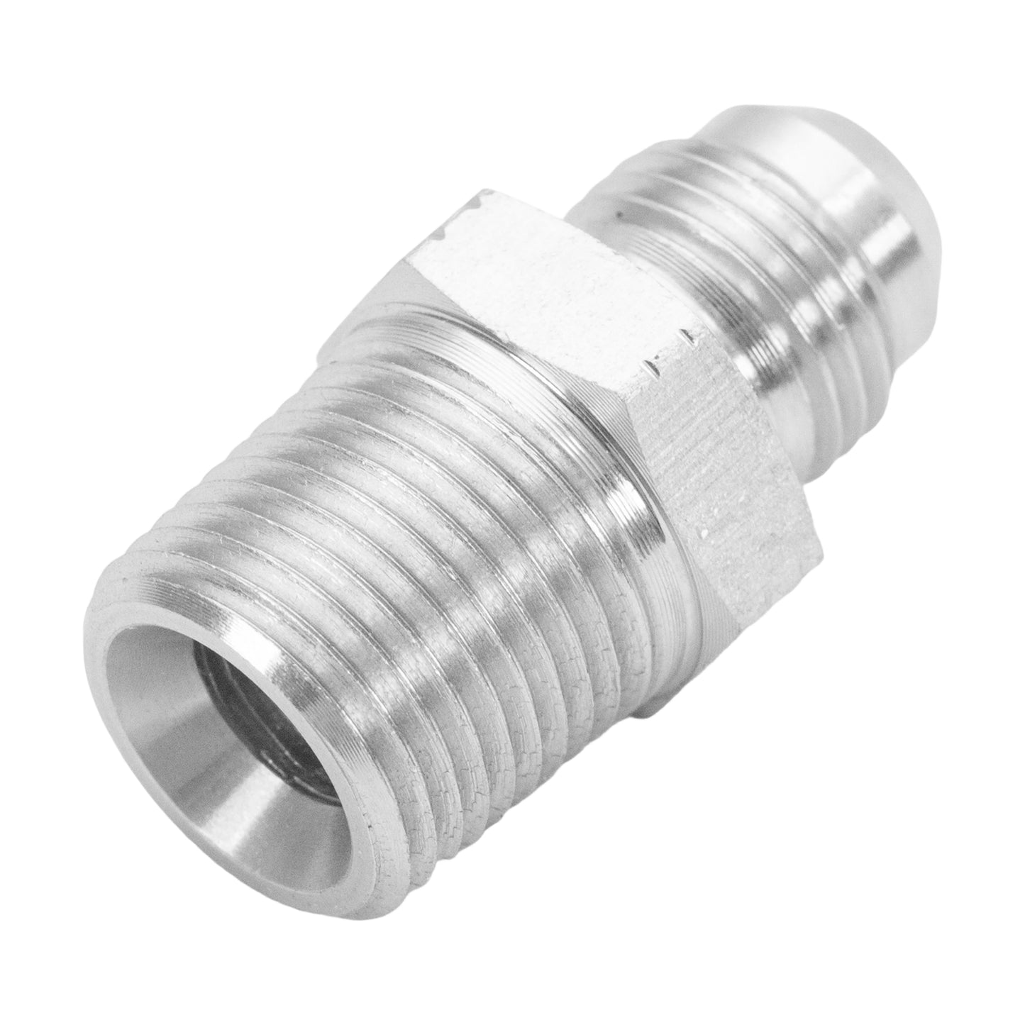 10PCS 3/8" NPT Male to 3/8" JIC Male Flared Tube Fitting Carbon Steel