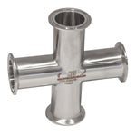 Load image into Gallery viewer, Tri Clamp 4 Way Cross 304 Stainless Steel 304
