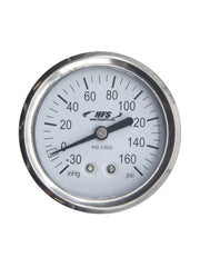 Load image into Gallery viewer, HFS -30 HG-160 PSI, 2.5&quot; Diameter Vacuum Air Pressure Gauge (316 Stainless Steel) Back Mount
