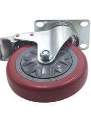 Load image into Gallery viewer, 5-Inch Swivel Plate Caster Wheels Set of 4 with 1500lbs Loads Capacity
