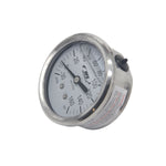 Load image into Gallery viewer, HFS -30 HG-160 PSI, 2.5&quot; Diameter Vacuum Air Pressure Gauge (316 Stainless Steel) Back mount Oil filled
