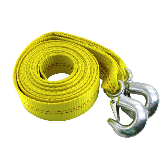 4.5 Ton Polyester Tow Strap Rope 2 Hooks 10000lb Towing Recovery