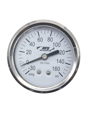 Load image into Gallery viewer, HFS -30 HG-160 PSI, 2.5&quot; Diameter Vacuum Air Pressure Gauge (316 Stainless Steel) Back Mount
