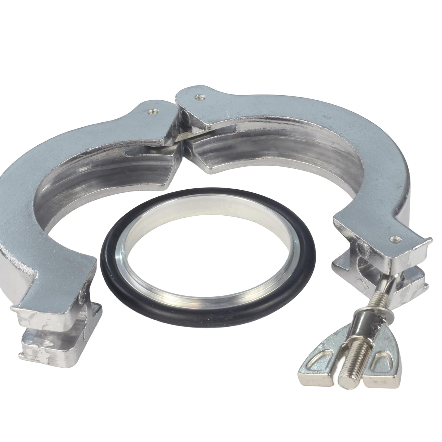 ISO-KF Flange Quick Clamp Wing Nut with Centering O-Ring Aluminum