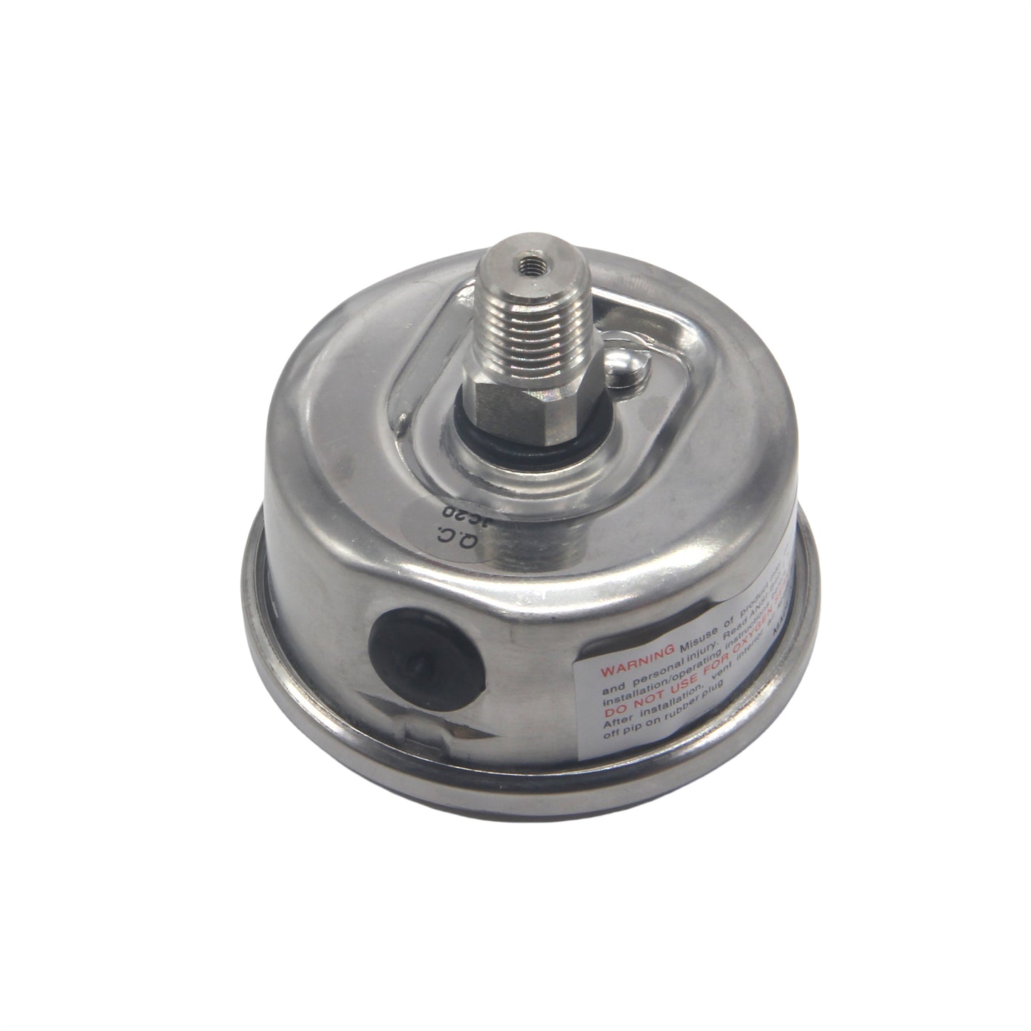 HFS -30 HG-160 PSI, 2.5" Diameter Vacuum Air Pressure Gauge (316 Stainless Steel) Back Mount
