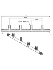 Load image into Gallery viewer, NPT Manifold Male - 6 Ports
