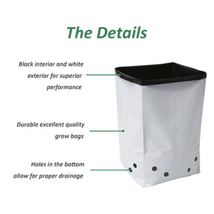 Black & White Grow Bags Planters Panda Film