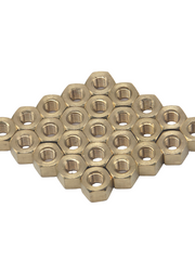 Load image into Gallery viewer, Thread Hex Nuts 3/8&quot;-16, Solid Brass Hex Nut (25PCS/Pack)
