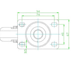 Load image into Gallery viewer, 5-Inch Swivel Plate Caster Wheels Set of 4 with 1500lbs Loads Capacity
