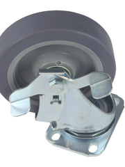 Load image into Gallery viewer, Caster 5&quot; x 1-1/4&quot; Plate Swivel with Brake Polypropylene Hub Wheel

