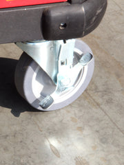 Load image into Gallery viewer, Caster 5&quot; x 1-1/4&quot; Plate Swivel with Brake Polypropylene Hub Wheel
