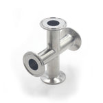 Load image into Gallery viewer, Tri Clamp 4 Way Cross 304 Stainless Steel 304
