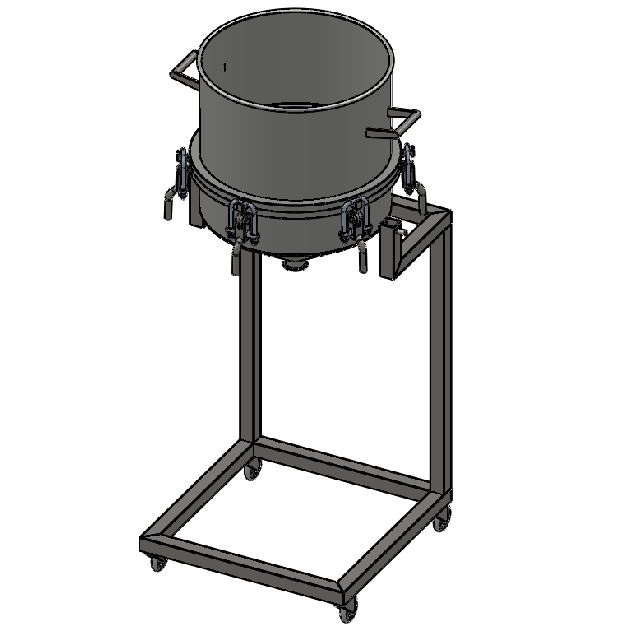20'' Tri-Clamp Filter Plate with 6mm Hole