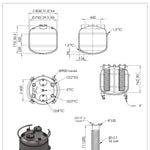 Load image into Gallery viewer, 300 L, (350 lbs. Refrigerant), Jacketed Vertical Storage Tank With Condenser
