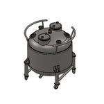 Load image into Gallery viewer, 300 L, (350 lbs. Refrigerant), Jacketed Vertical Storage Tank With Condenser
