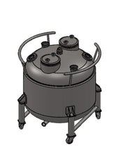 Load image into Gallery viewer, 300 L, (350 lbs. Refrigerant), Jacketed Vertical Storage Tank With Condenser
