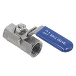 Load image into Gallery viewer, One Piece Ball Valve NPT Female x NPT Female 1000 PSI Stainless Steel 304
