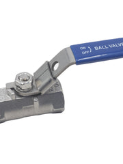 Load image into Gallery viewer, One Piece Ball Valve NPT Female x NPT Female 1000 PSI Stainless Steel 304