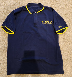 HFS Short Sleeve Shirt, Cotton, Navy Blue