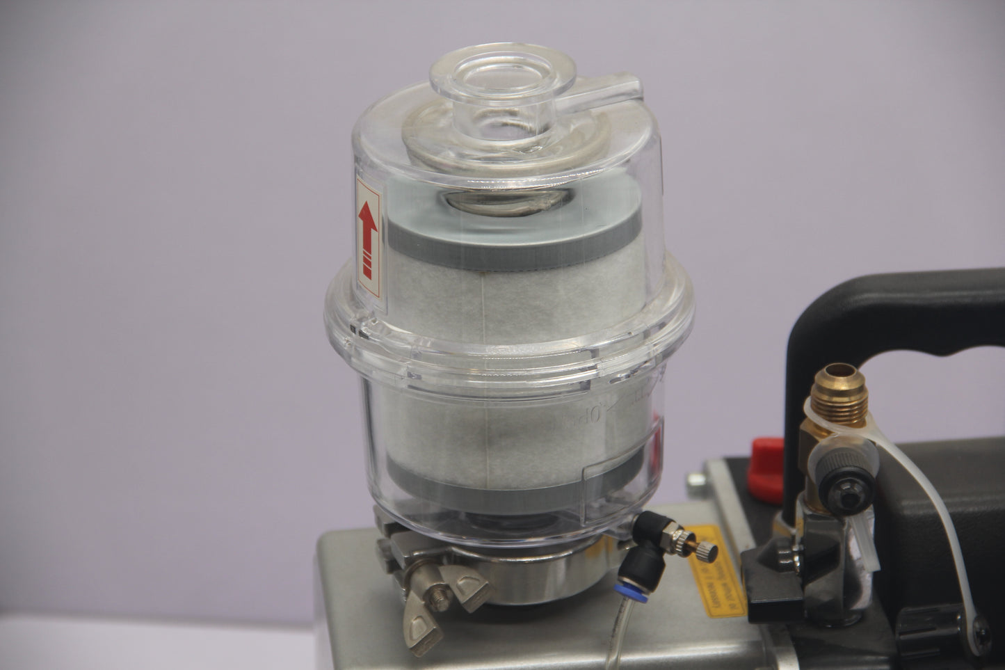 Vacuum Pump Exhaust Oil Mist Filter with Transparent Shell