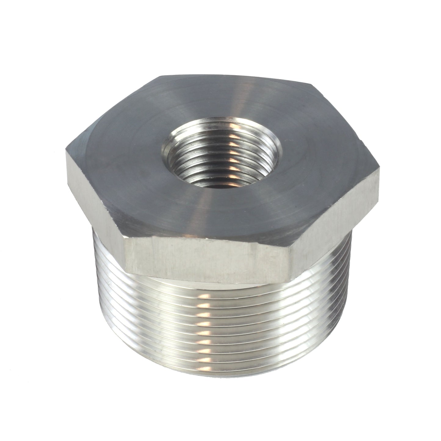 Male NPT to Female NPT Hex Reducing Bushing Stainless Steel 304