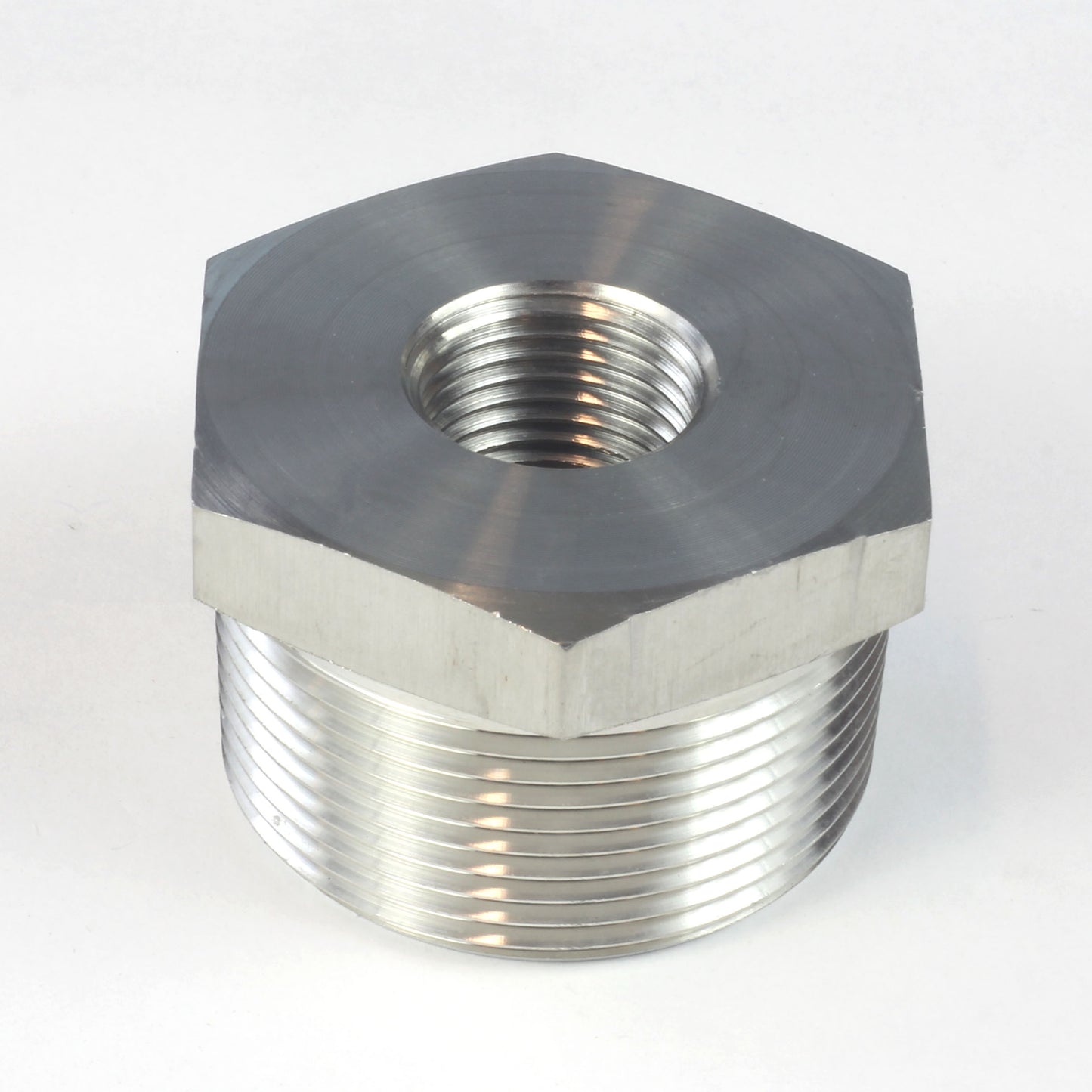 Male NPT to Female NPT Hex Reducing Bushing Stainless Steel 304