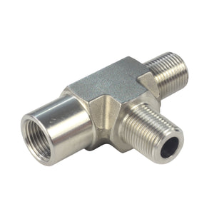FORGED Pipe Fitting Street Tee MNPT x MNPT x FNPT Stainless Steel 304