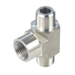 Load image into Gallery viewer, FORGED Pipe Fitting Street Tee MNPT x FNPT x MNPT Stainless Steel 304
