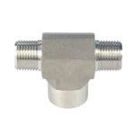 Load image into Gallery viewer, FORGED Pipe Fitting Street Tee MNPT x FNPT x MNPT Stainless Steel 304
