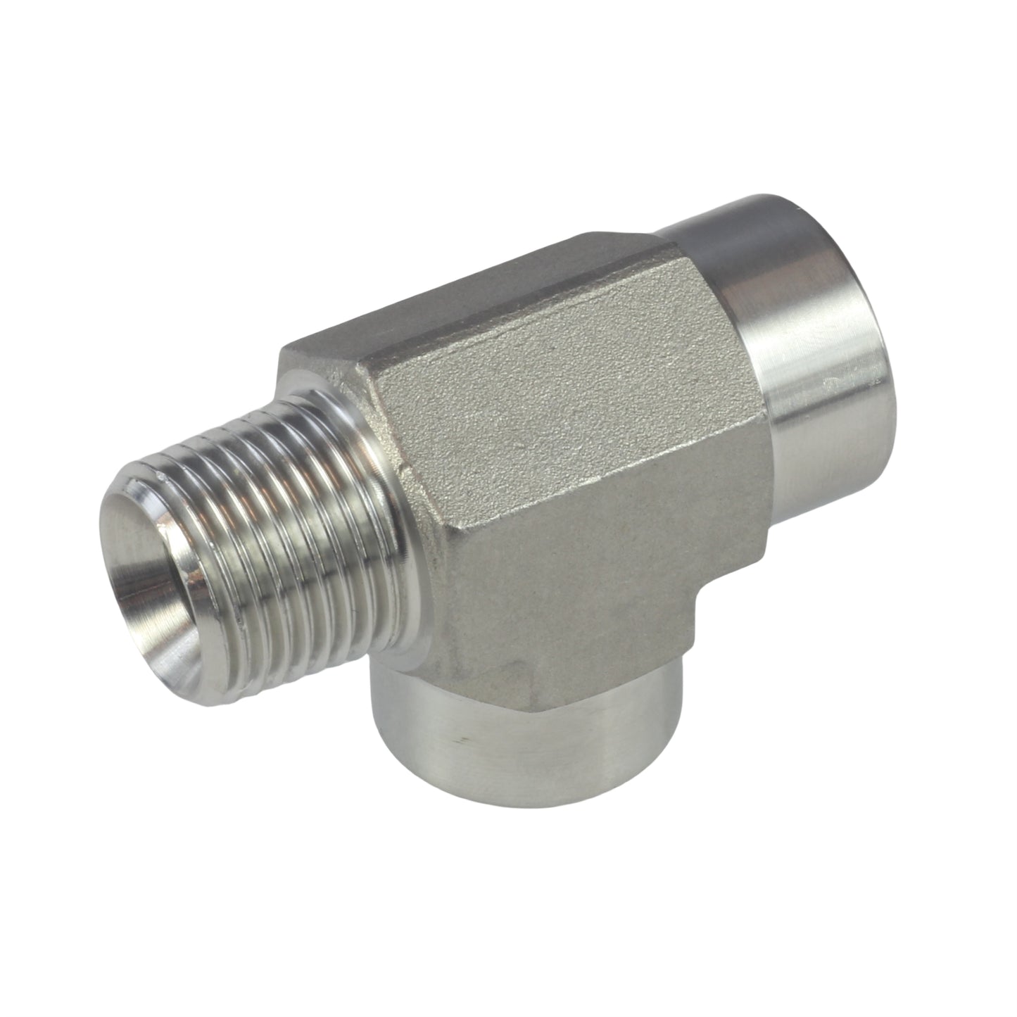 FORGED Pipe Fitting Street Tee FNPT x FNPT x MNPT Stainless Steel 304