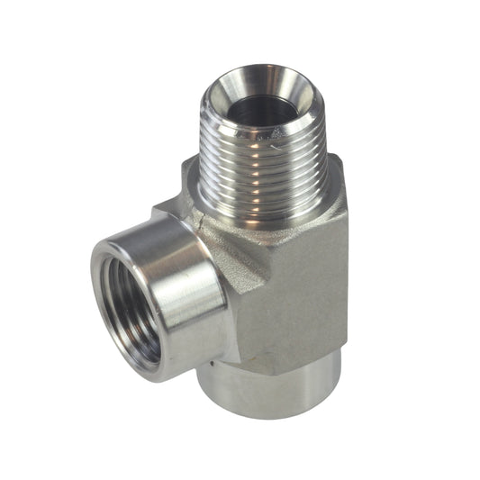 FORGED Pipe Fitting Street Tee FNPT x FNPT x MNPT Stainless Steel 304