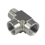 Load image into Gallery viewer, FORGED Pipe Fitting Street Tee FNPT x FNPT x MNPT Stainless Steel 304
