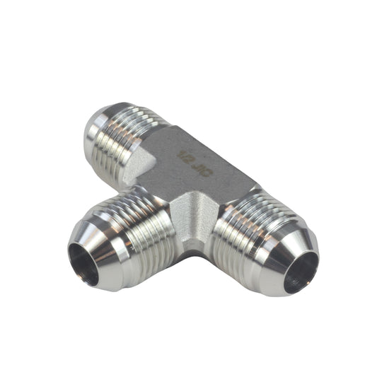 Male JIC 3 Way Tee Fittings Stainless Steel 304