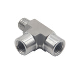 Load image into Gallery viewer, FORGED Pipe Fitting Street Tee FNPT x FNPT x MNPT Stainless Steel 304
