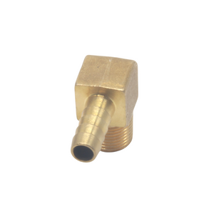 2Pcs Brass 90 Degree Elbow Adaptor - 3/8" Male NPT to Barb 1/4" (0.4IN /10.4MM)